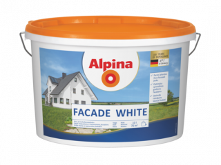 fasādes krāsa alpina facade white